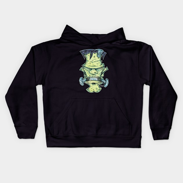 "Frankenscream!" Kids Hoodie by PheckArt